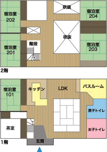 百年小屋展開図